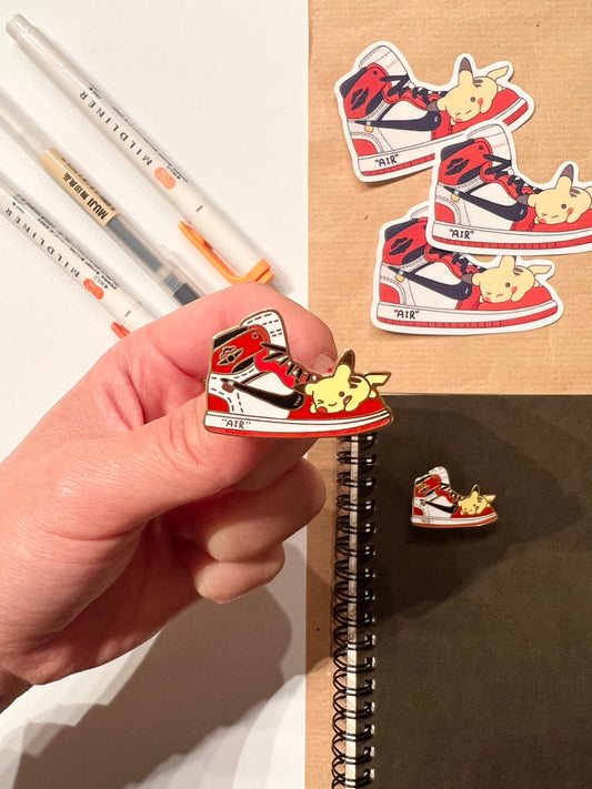 Red Sneaker Enamel Pin