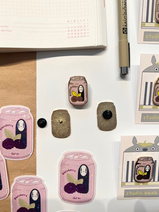 Blackberry Soda Enamel Pin