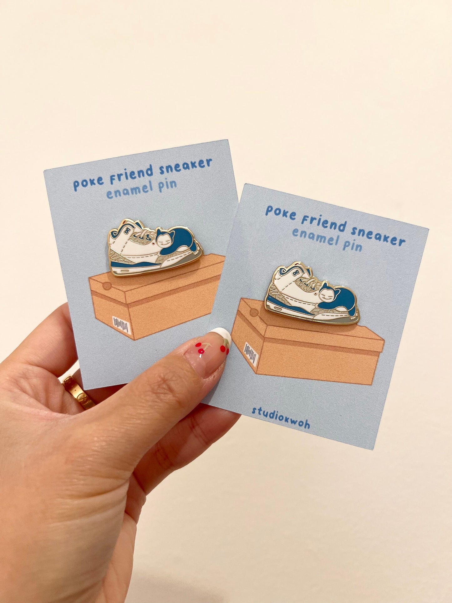 Blue Sneaker Enamel Pin
