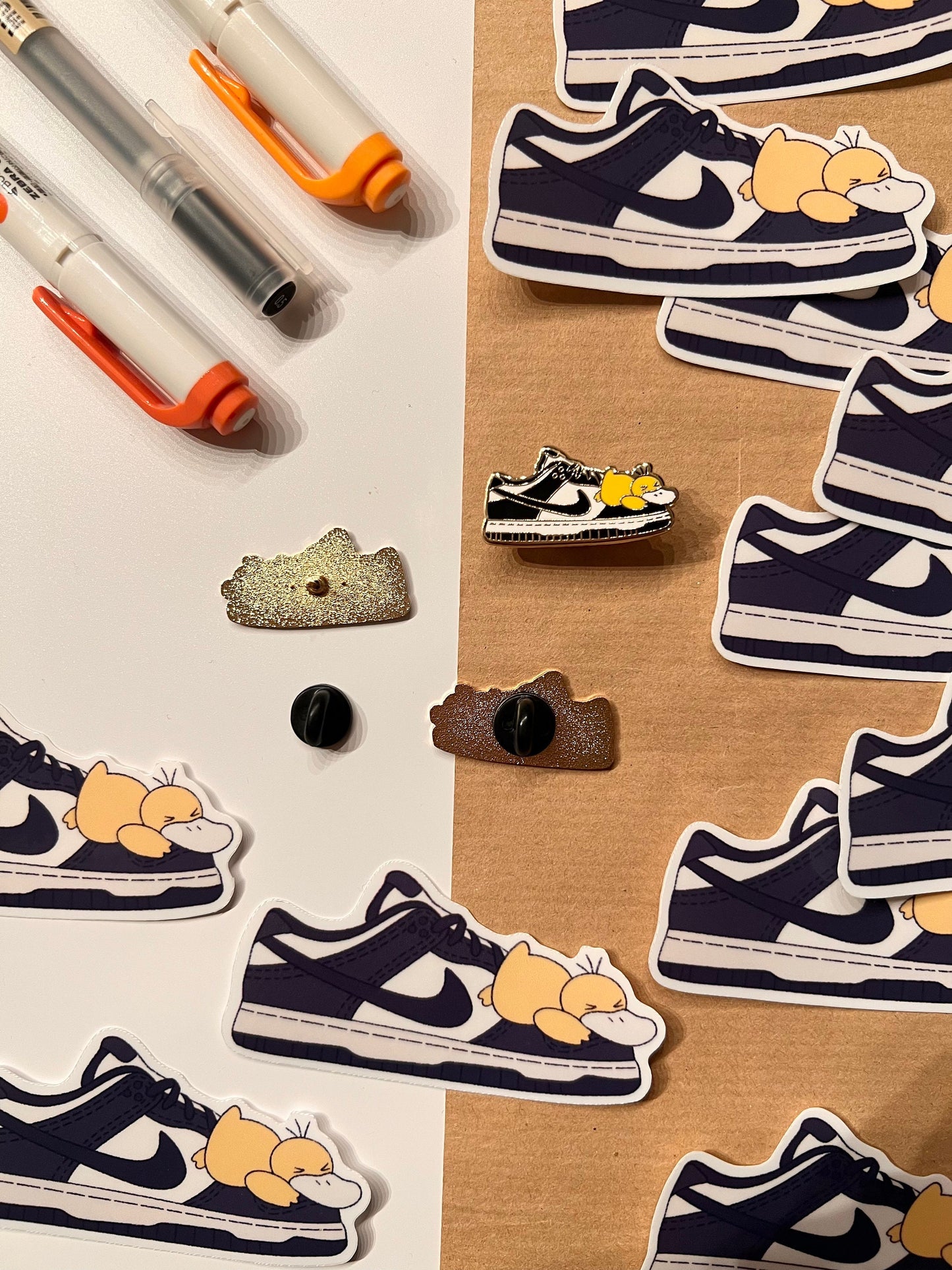 Black Sneaker Enamel Pin