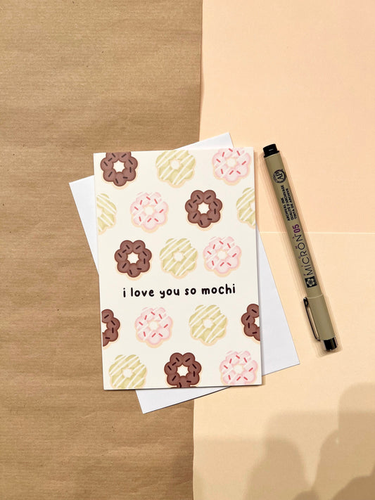I Love You So Mochi Greeting Card