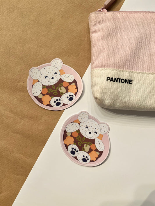 Curry Bear Die-Cut Sticker