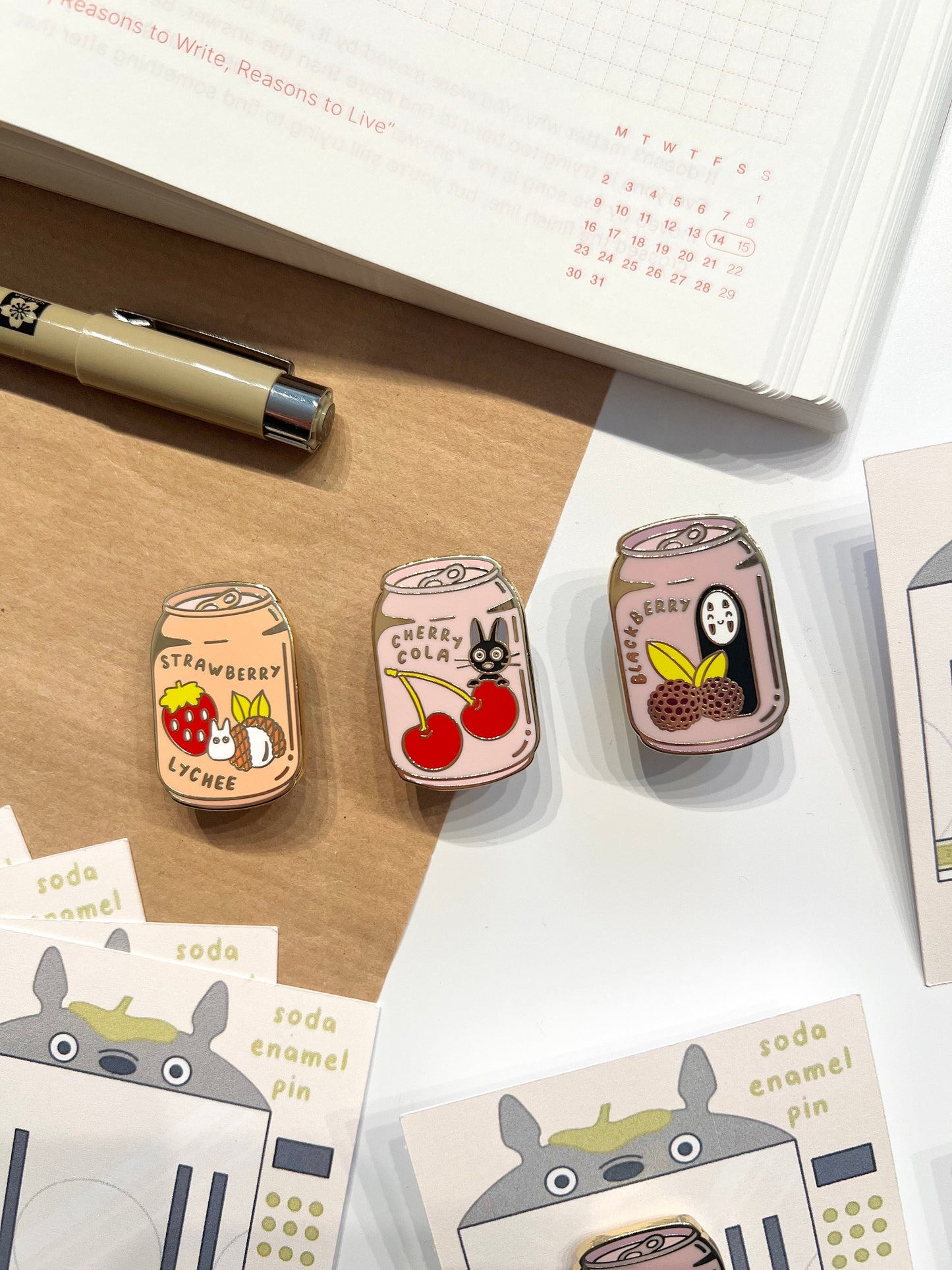 Cherry Soda Enamel Pin