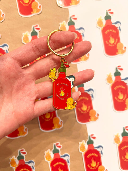 Hot Sauce Keychain