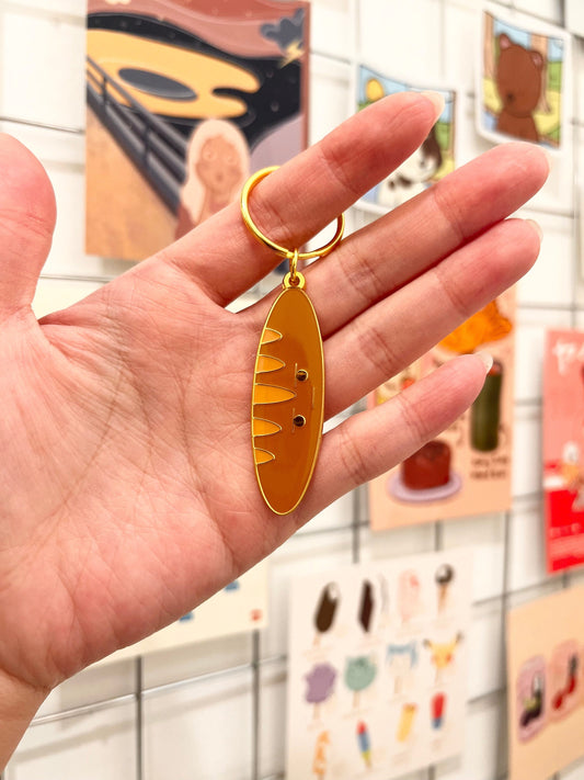 Angry Baguette Keychain