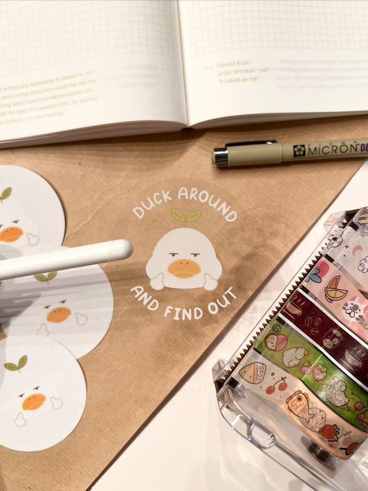 Duck Around and Find Out Die-Cut Sticker