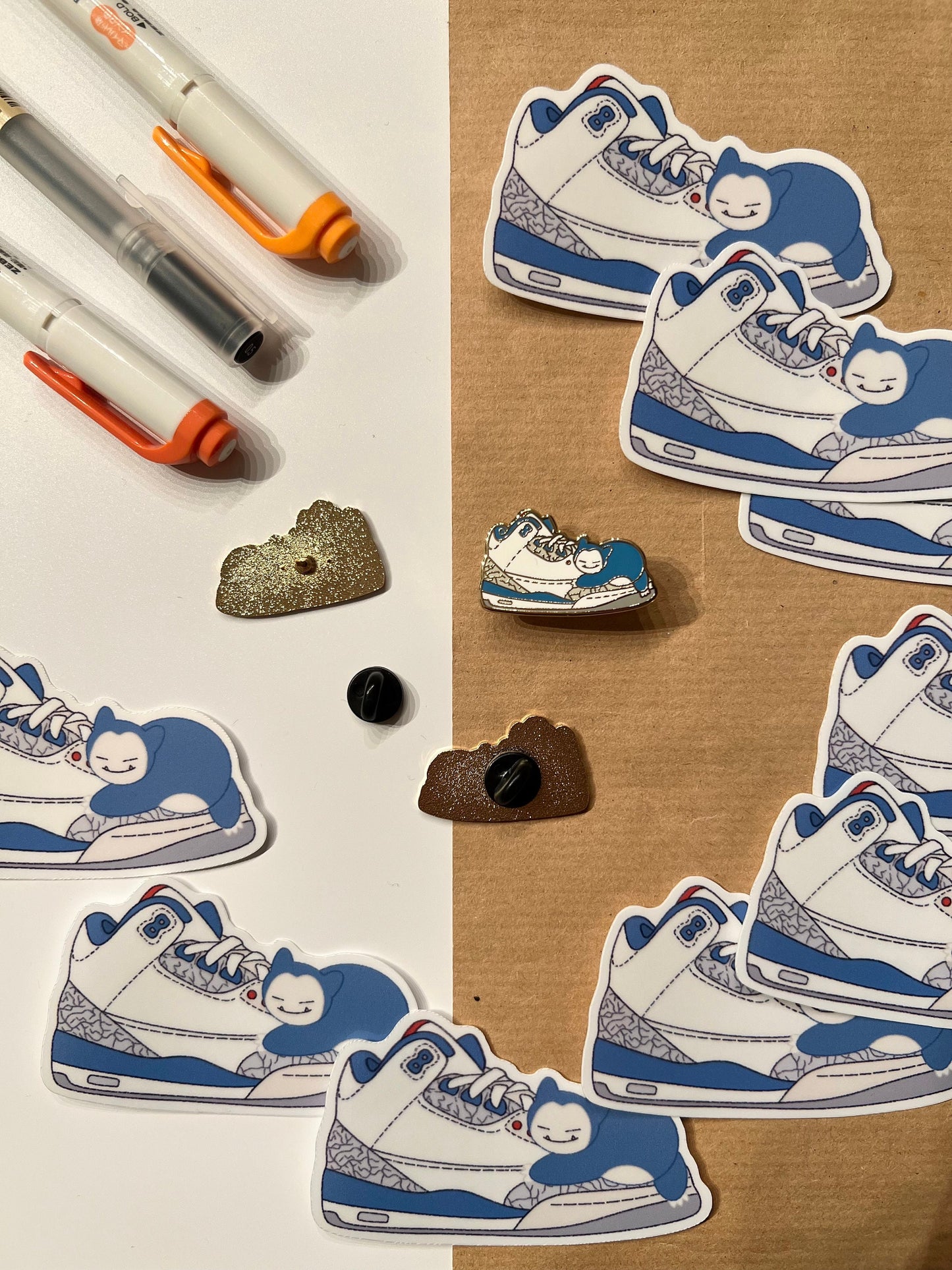 Blue Sneaker Enamel Pin