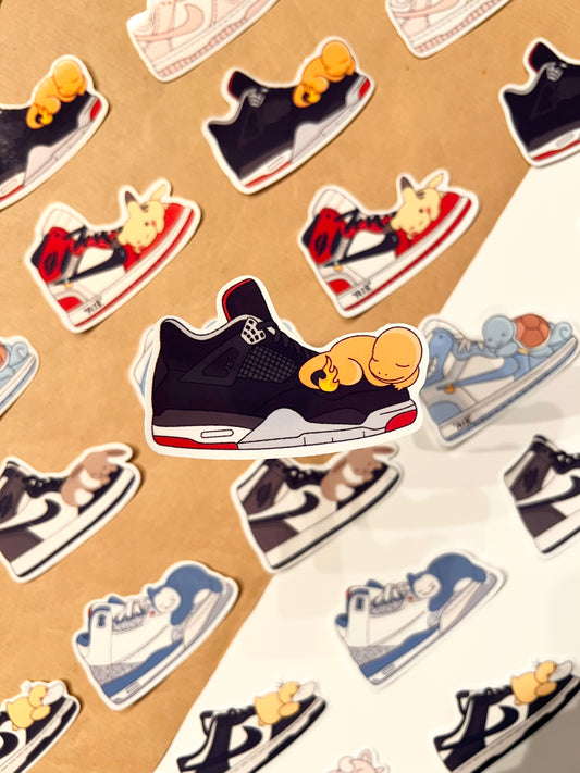 Brown Sneaker Die-Cut Sticker