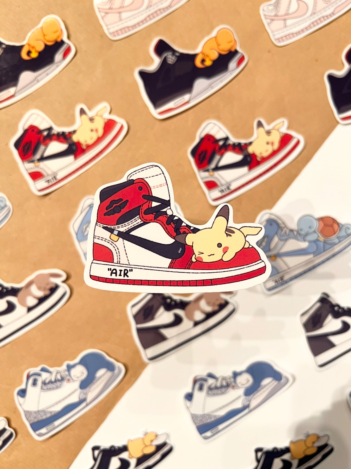 Black Sneaker Die-Cut Sticker