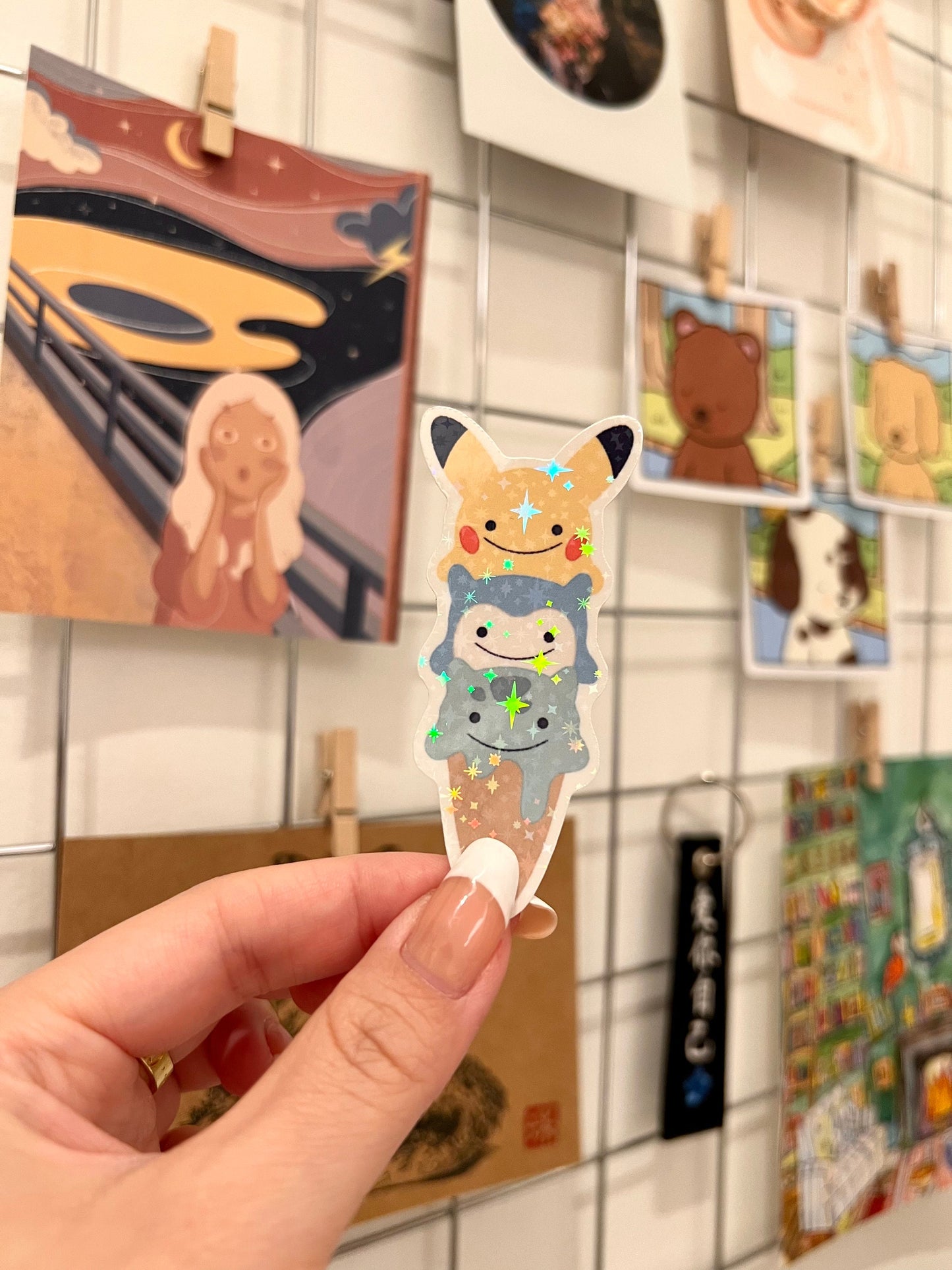 Holographic Ice Cream Die-Cut Sticker