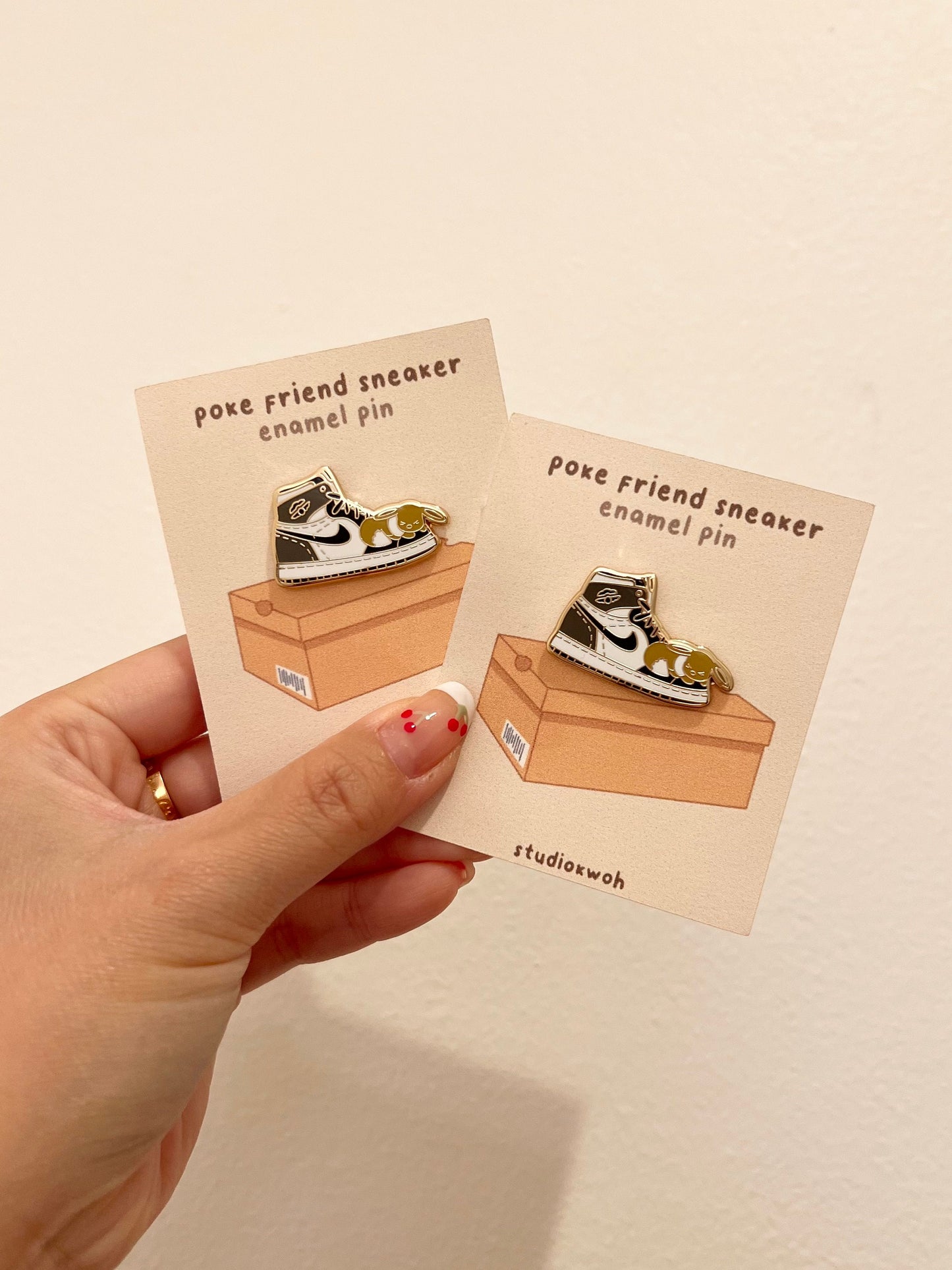 Brown Sneaker Enamel Pin
