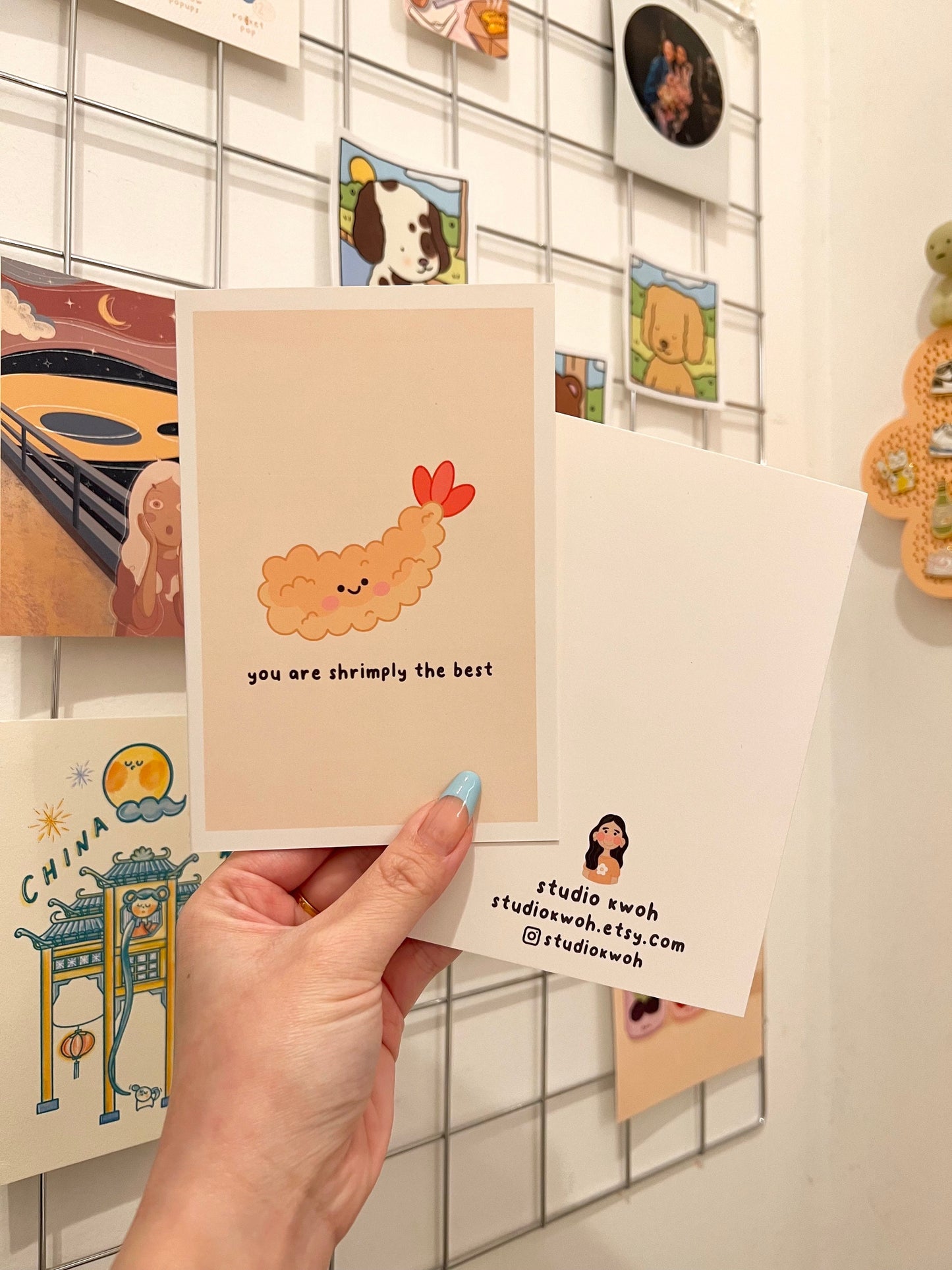 You Are Shrimply The Best Greeting Card