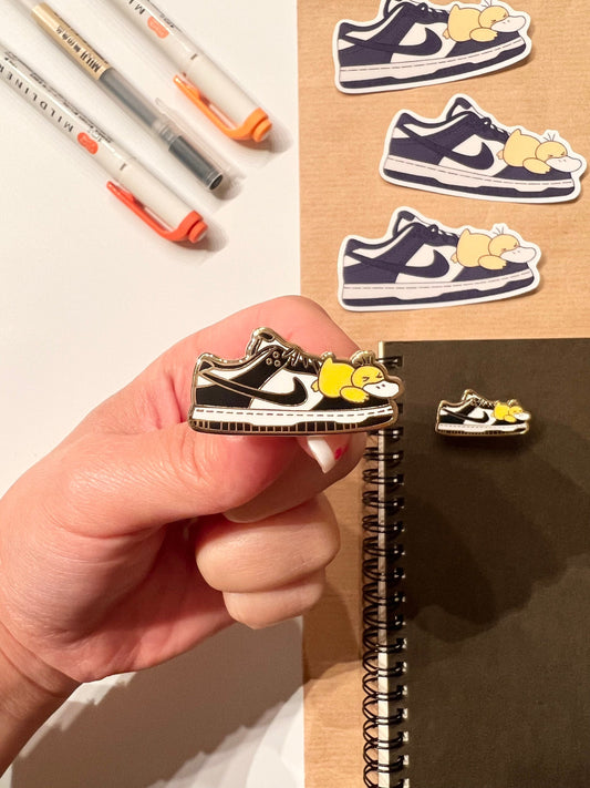 Black Sneaker Enamel Pin