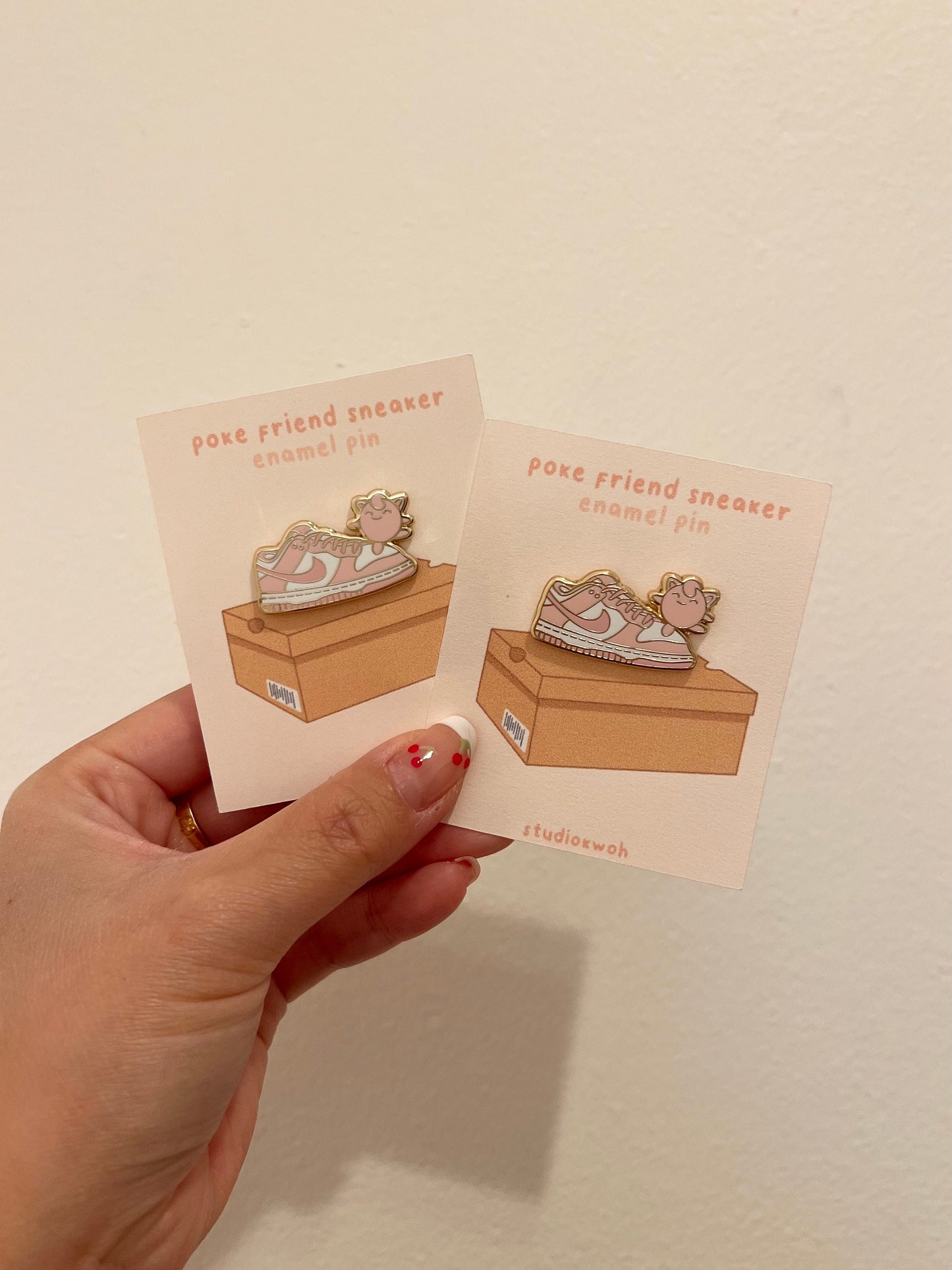 Pink Sneaker Enamel Pin