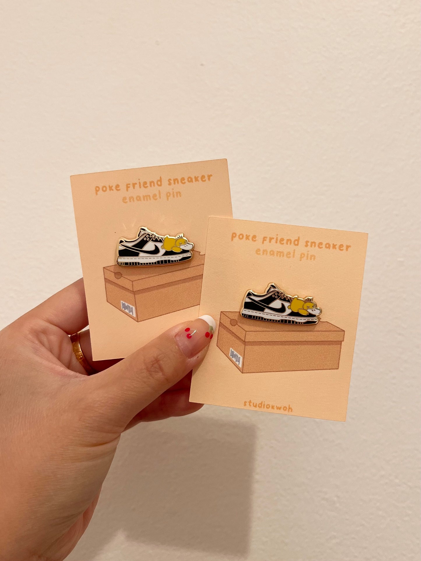 Black Sneaker Enamel Pin