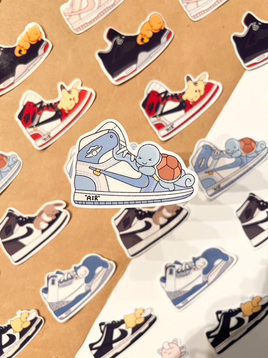 Black Sneaker Die-Cut Sticker