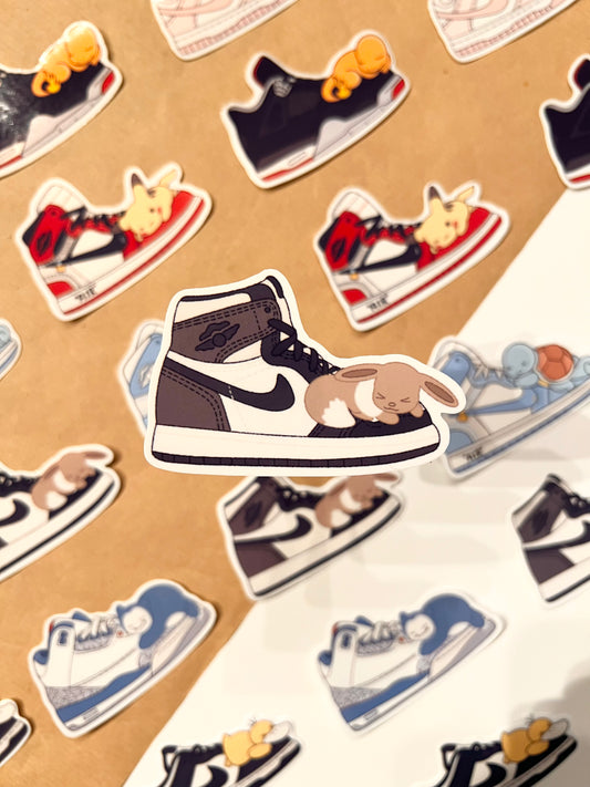 Blue Sneaker Die-Cut Sticker