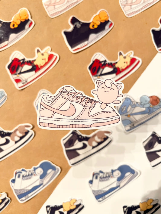 Pink Sneaker Die-Cut Sticker