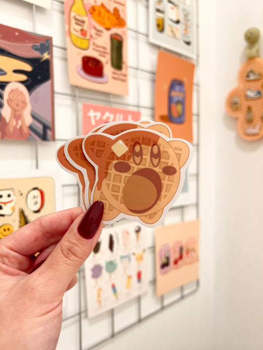 Waffle Die-Cut Sticker